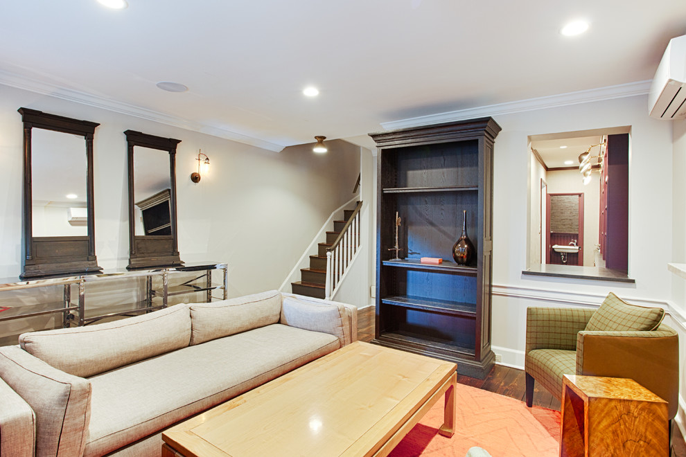 Center City Philadelphia Row House Living Room Modern Living Room