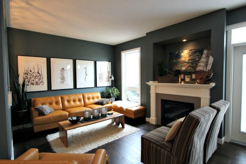 Central Alberta Tile One Projects - Transitional - Living Room ...
