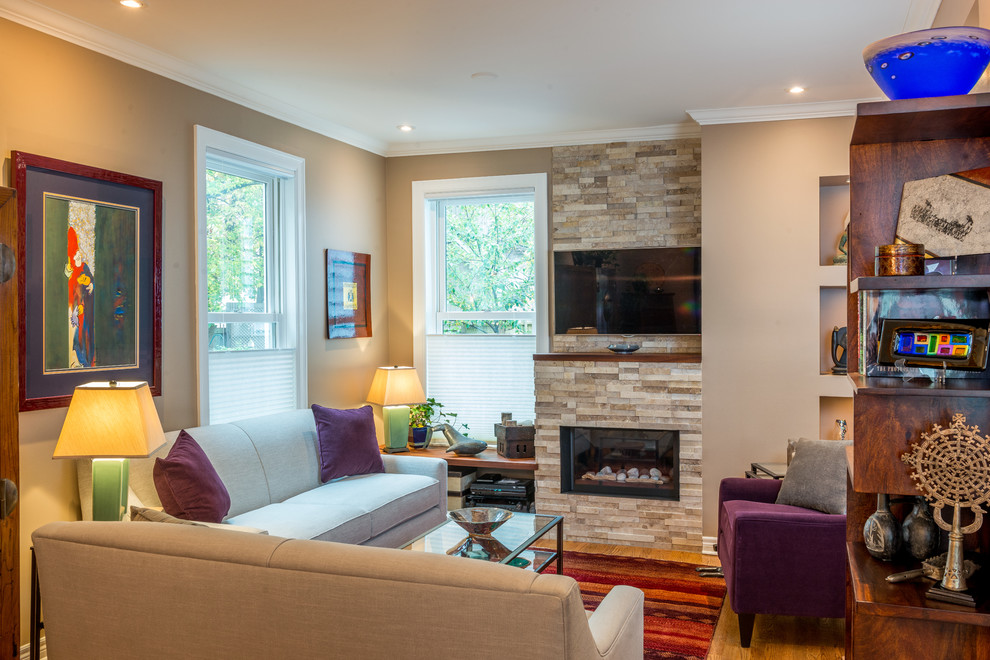 Central Ave Renovation Craftsman Living Room Ottawa by OakWood