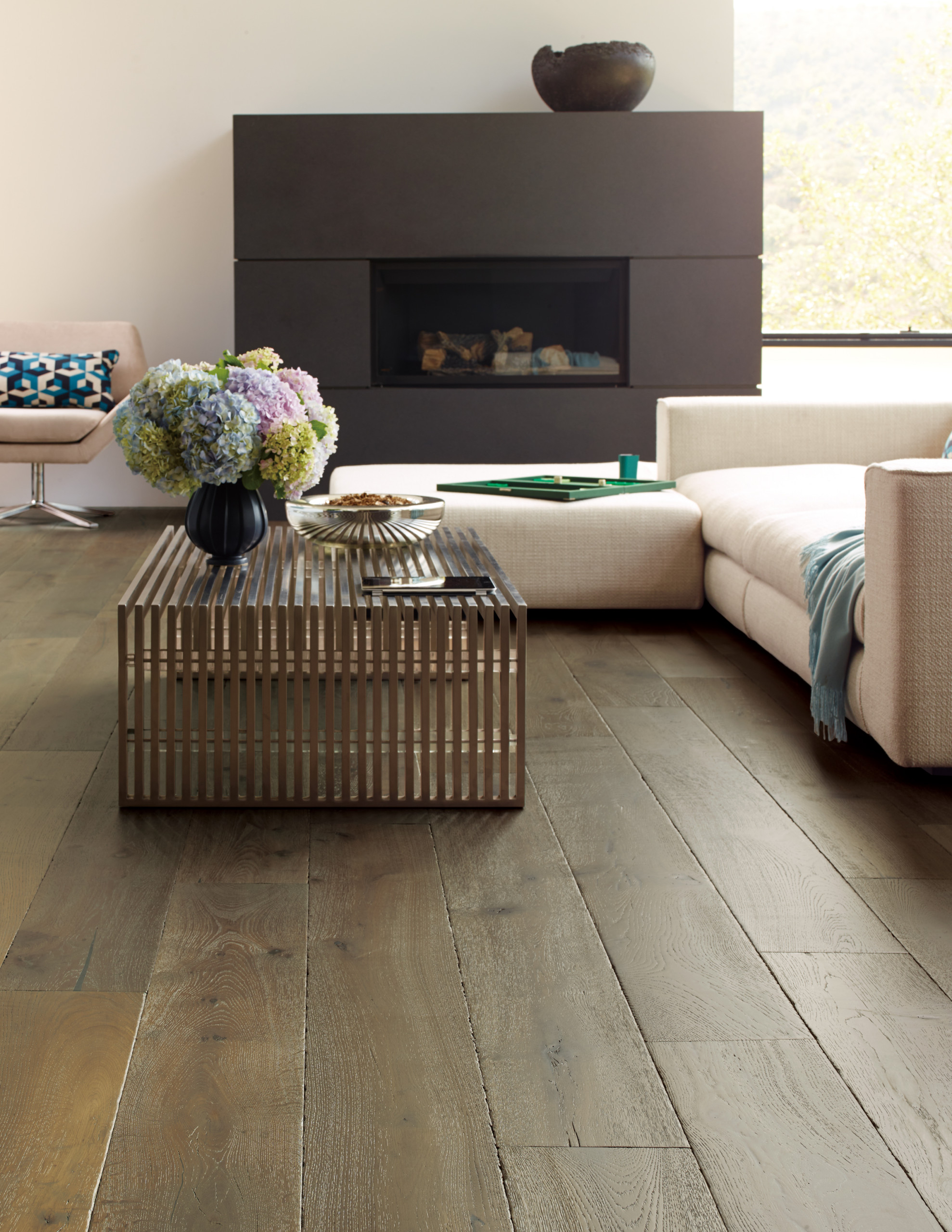 Character-Grade and Aged French Oak Flooring. Valldemossa - Modern - Living  Room - San Francisco - by California Classics Hardwood Flooring | Houzz