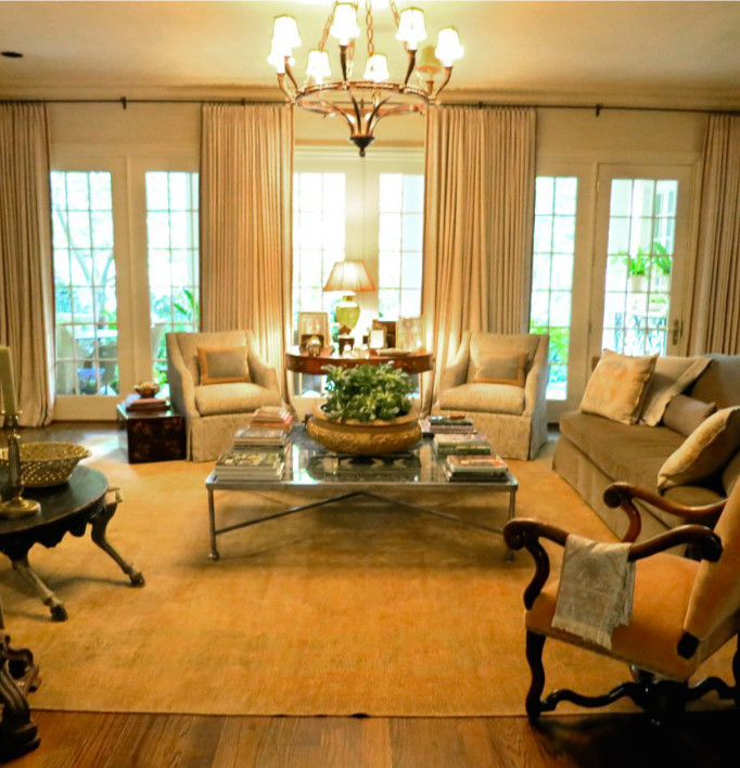 Photo of a classic living room in Charlotte.