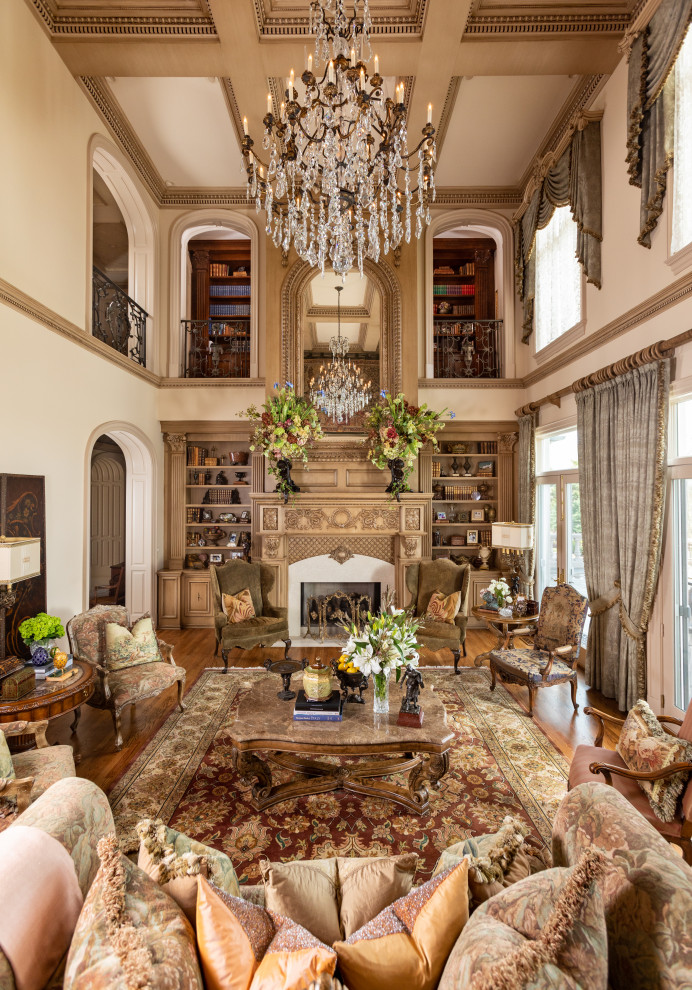 Example of a french country living room design in Other