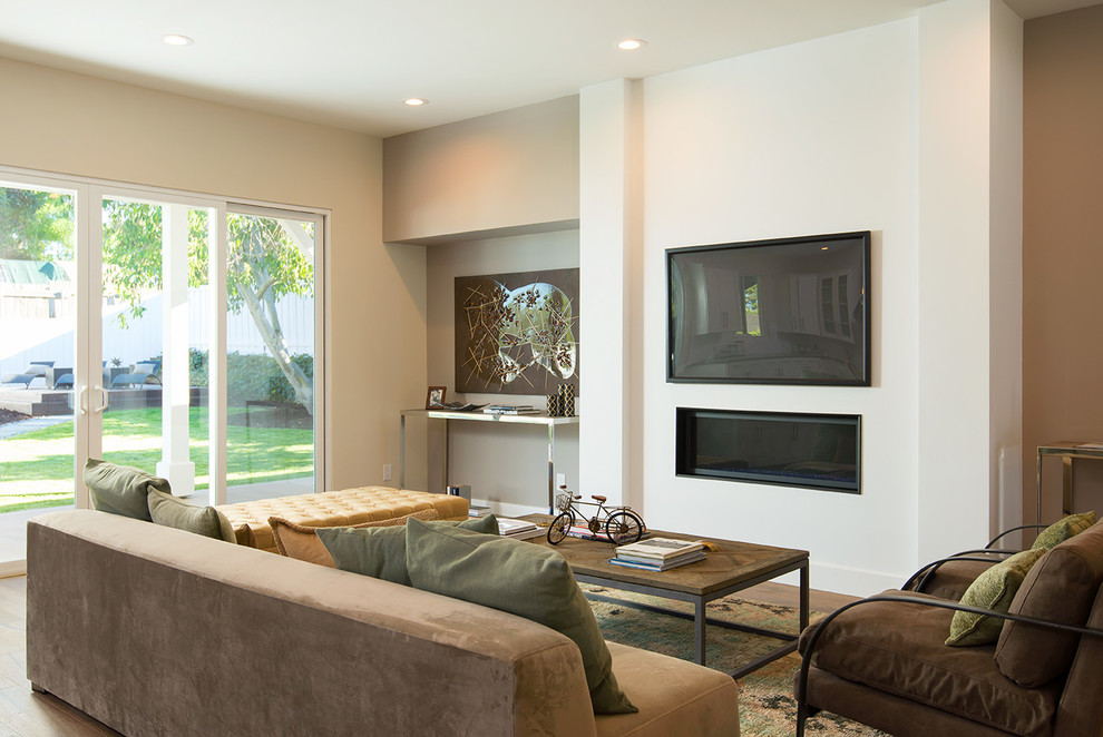 Inspiration for a contemporary living room in San Diego.