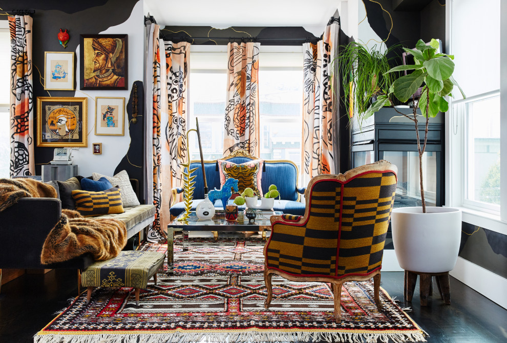 This is an example of a bohemian living room in San Francisco.