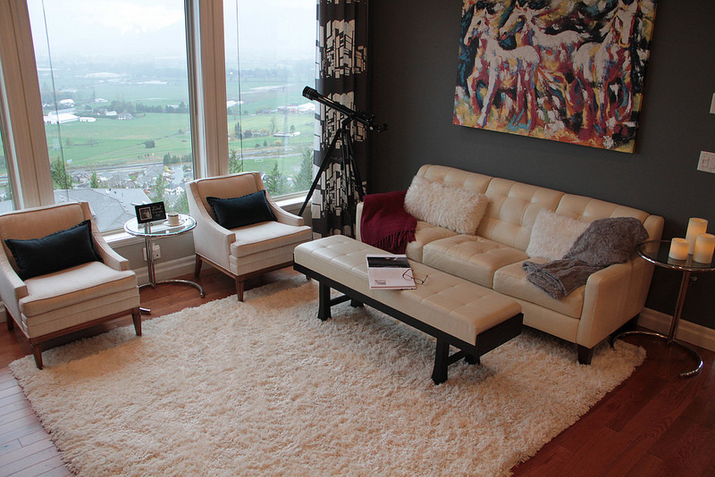 Cream Leather Sofa Houzz, Living Room With Beige Leather Sofa