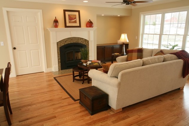 Chittenden County Vermont Farmhouse - Traditional - Living Room ...