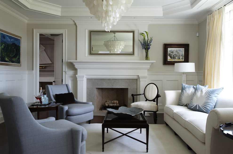 Clapboard Hill Traditional Living Room New York by Lillian August Interior Design Houzz