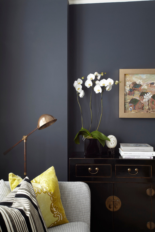 Living room - contemporary living room idea in London