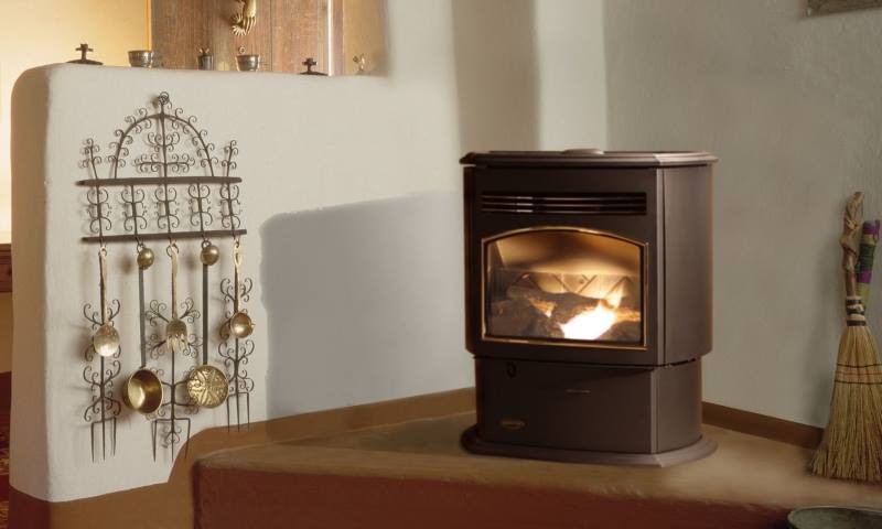 75 Southwestern Living Room with a Wood Stove Ideas You'll Love - October,  2023 | Houzz