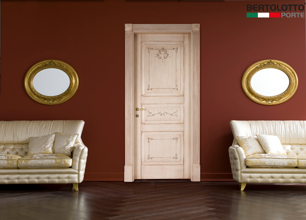 Classic in Natural Wood Victorian Living Room San Diego by