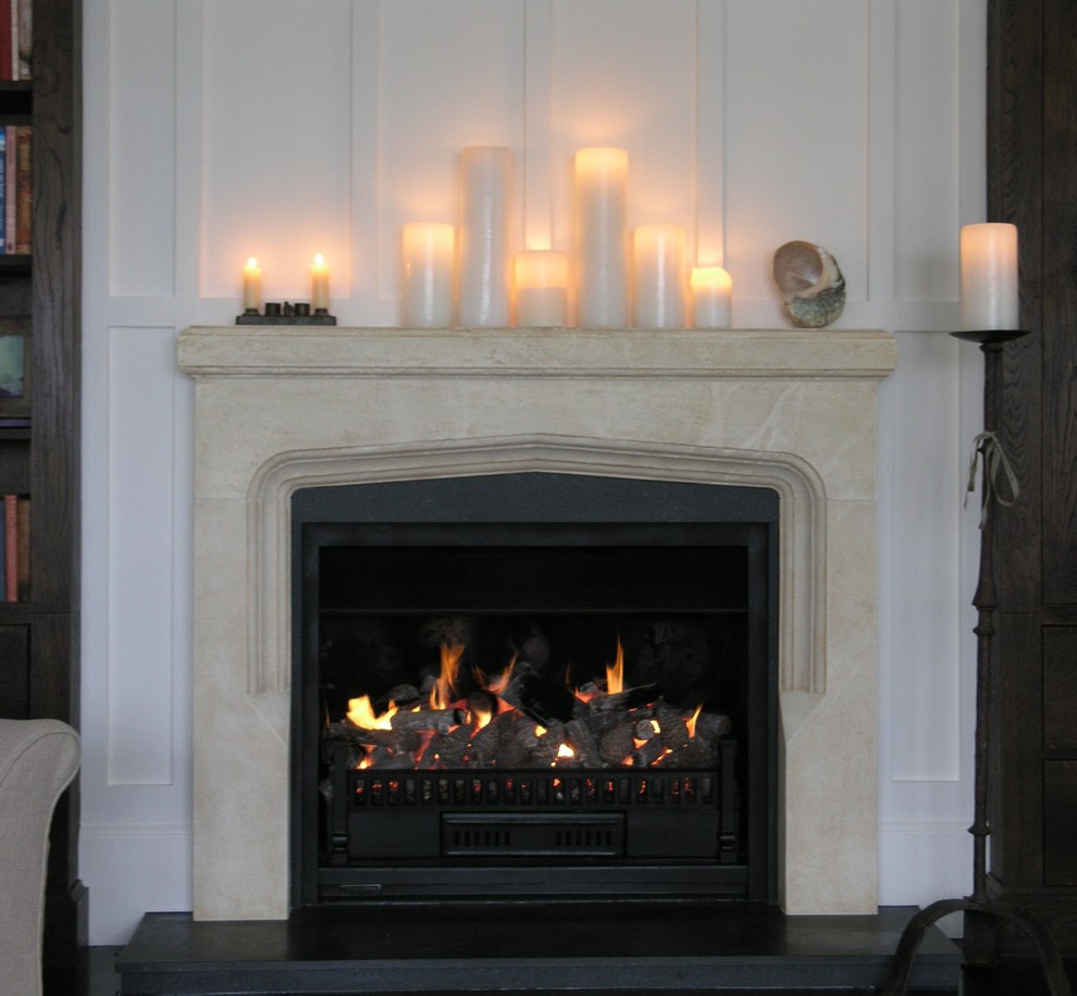 Classical Fireplace Designs Craftsman Living Room Auckland by