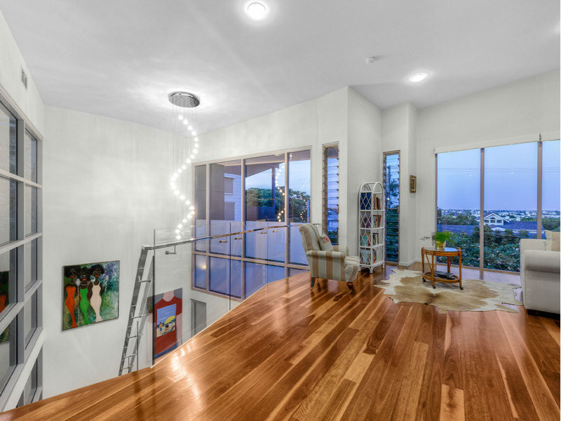 Living room - huge contemporary living room idea in Brisbane