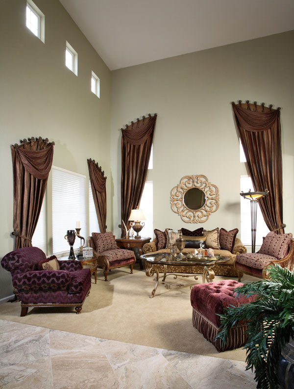 Tuscan living room photo in San Francisco