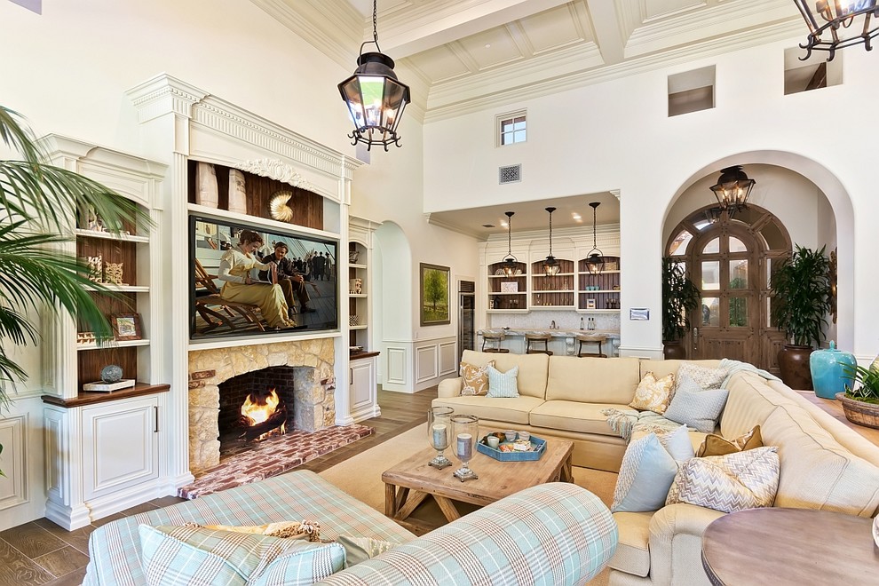 Clean, Luxury Living Room Design in Rancho Santa Fe by Susan Spath