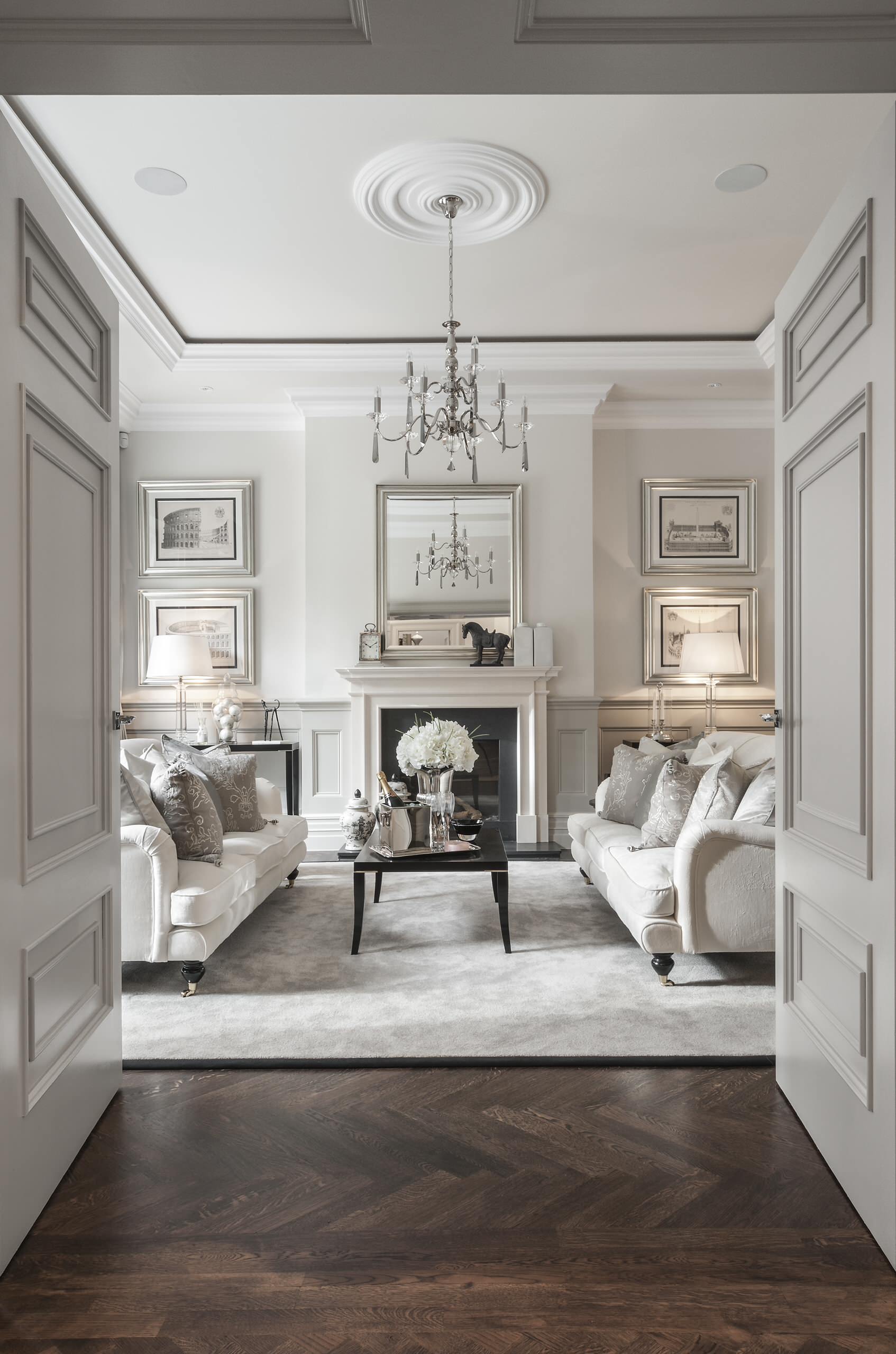 75 Beautiful Traditional Dark Wood Floor Living Room Pictures Ideas July 2021 Houzz