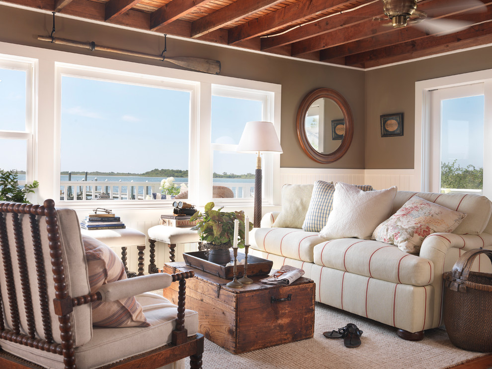 Coastal living room in Providence.
