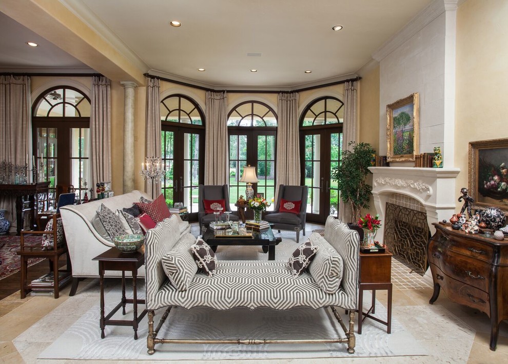 Cochran's Crossing Traditional Living Room Houston by Melanie