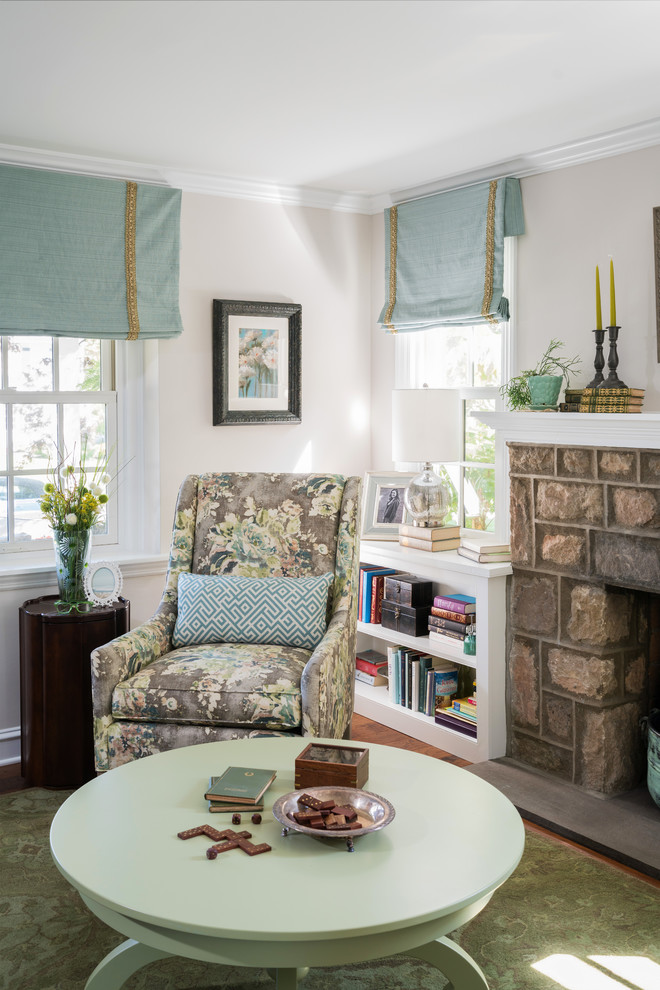 Colorful Cottage Living Room - Traditional - Living Room - Philadelphia