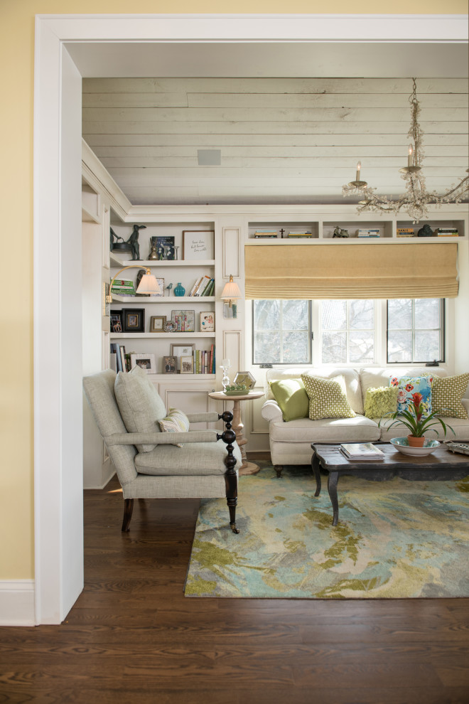 Colorful Gem Transitional Living Room Kansas City by Tran