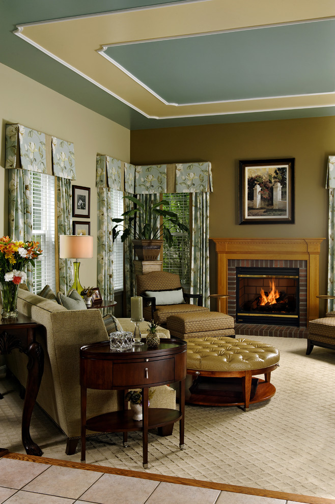 Inspiration for a traditional living room in DC Metro.