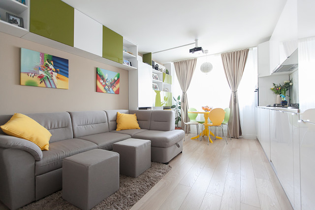 Houzz Tour: Stylish Living in Less Than 600 Square Feet
