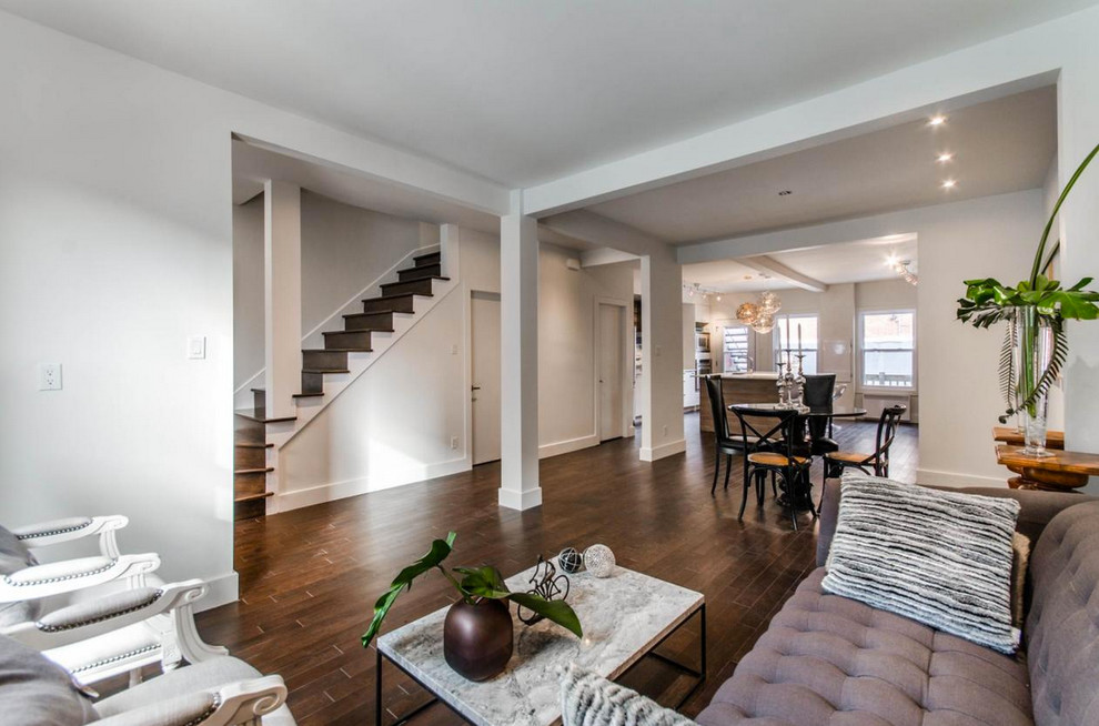 Completed Contemporary Living Room Montreal by Nehama Nahari