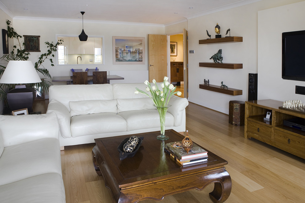 Inspiration for an asian living room remodel in London