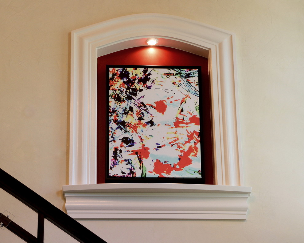Contemporary Bold Abstract Foyer Artwork Contemporary Living Room