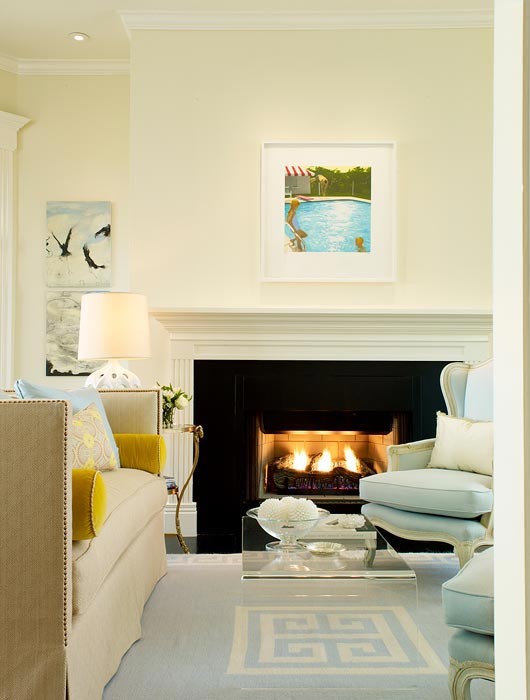 Inspiration for a contemporary living room remodel in DC Metro