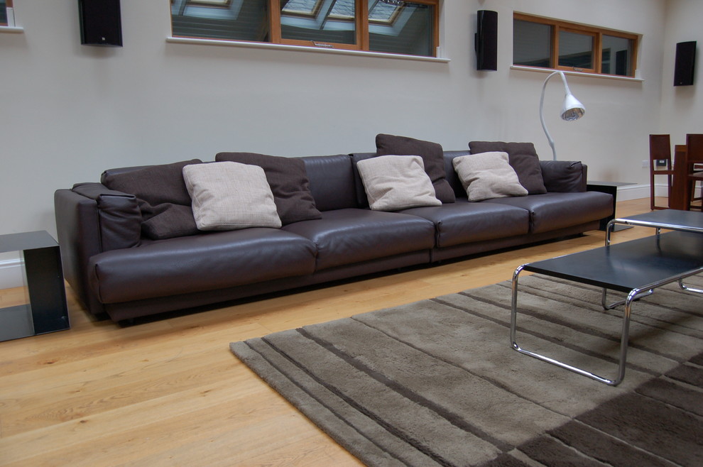 Inspiration for a contemporary living room in Cheshire.