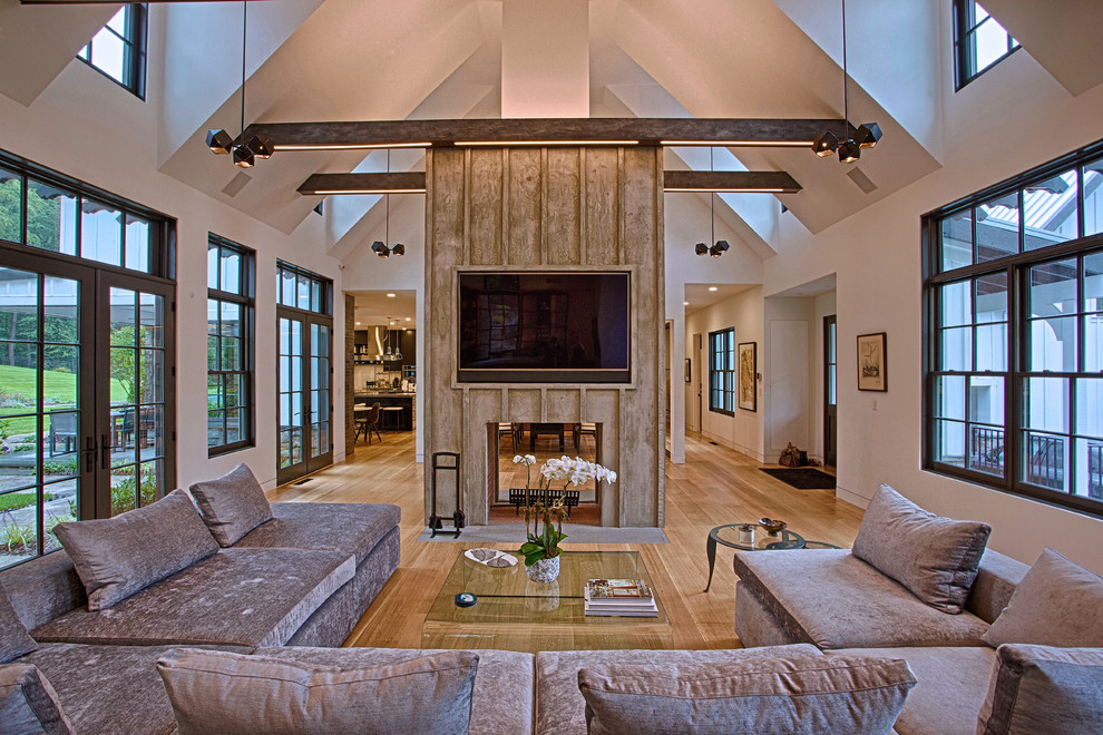 Contemporary Farmhouse - Transitional - Living Room - New York - by EKO
