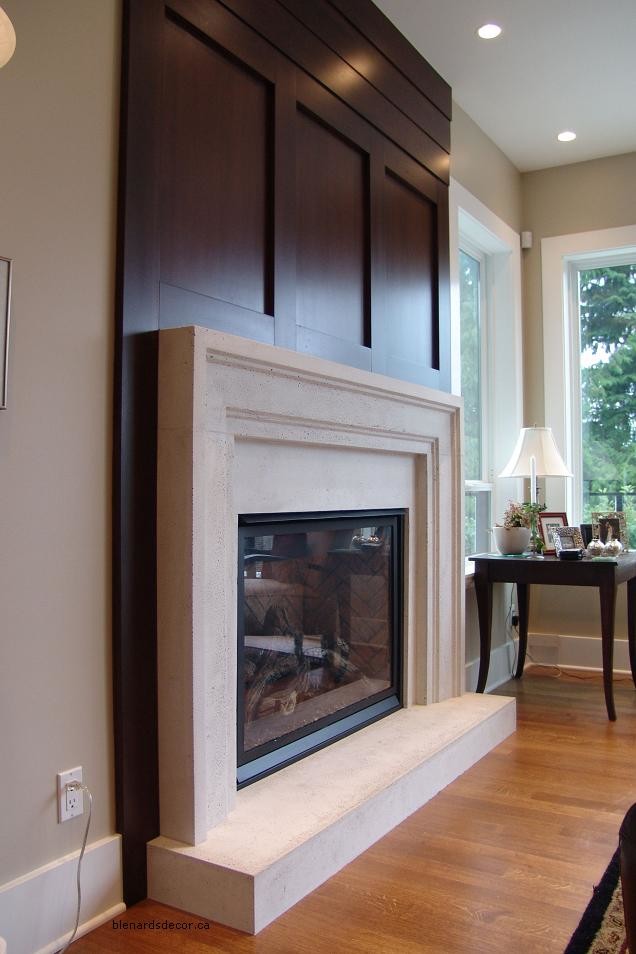Contemporary Fireplace Surround Houzz, Images Of Modern Fireplace Surrounds