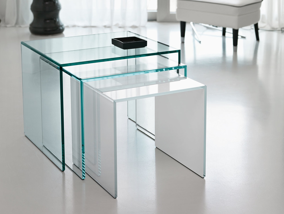 Contemporary Glass Furniture Contemporary Living Room New York