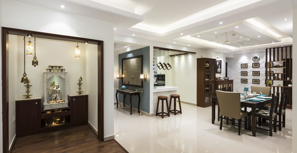 Family room - contemporary family room idea in Bengaluru
