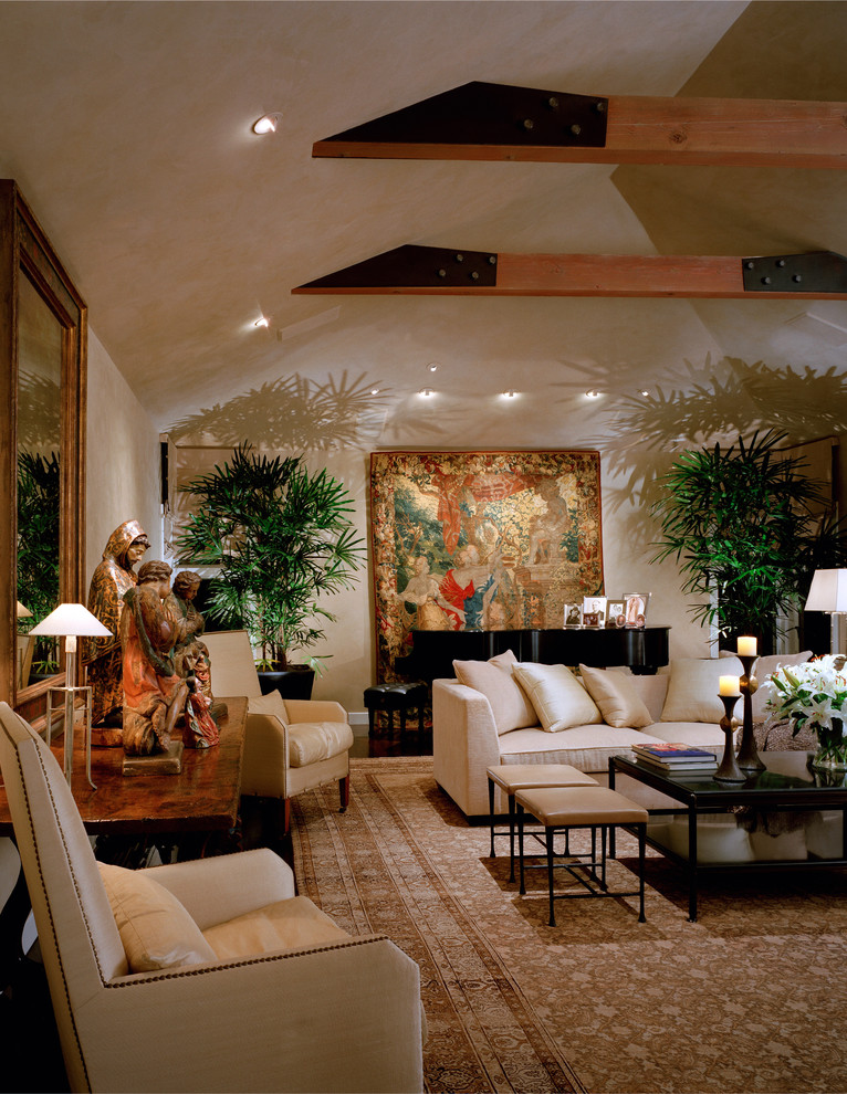 Inspiration for a medium sized contemporary formal enclosed living room in San Francisco with white walls.