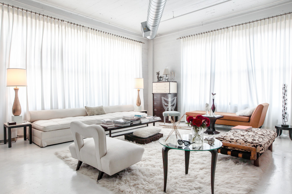 Design ideas for a medium sized contemporary living room in Las Vegas.