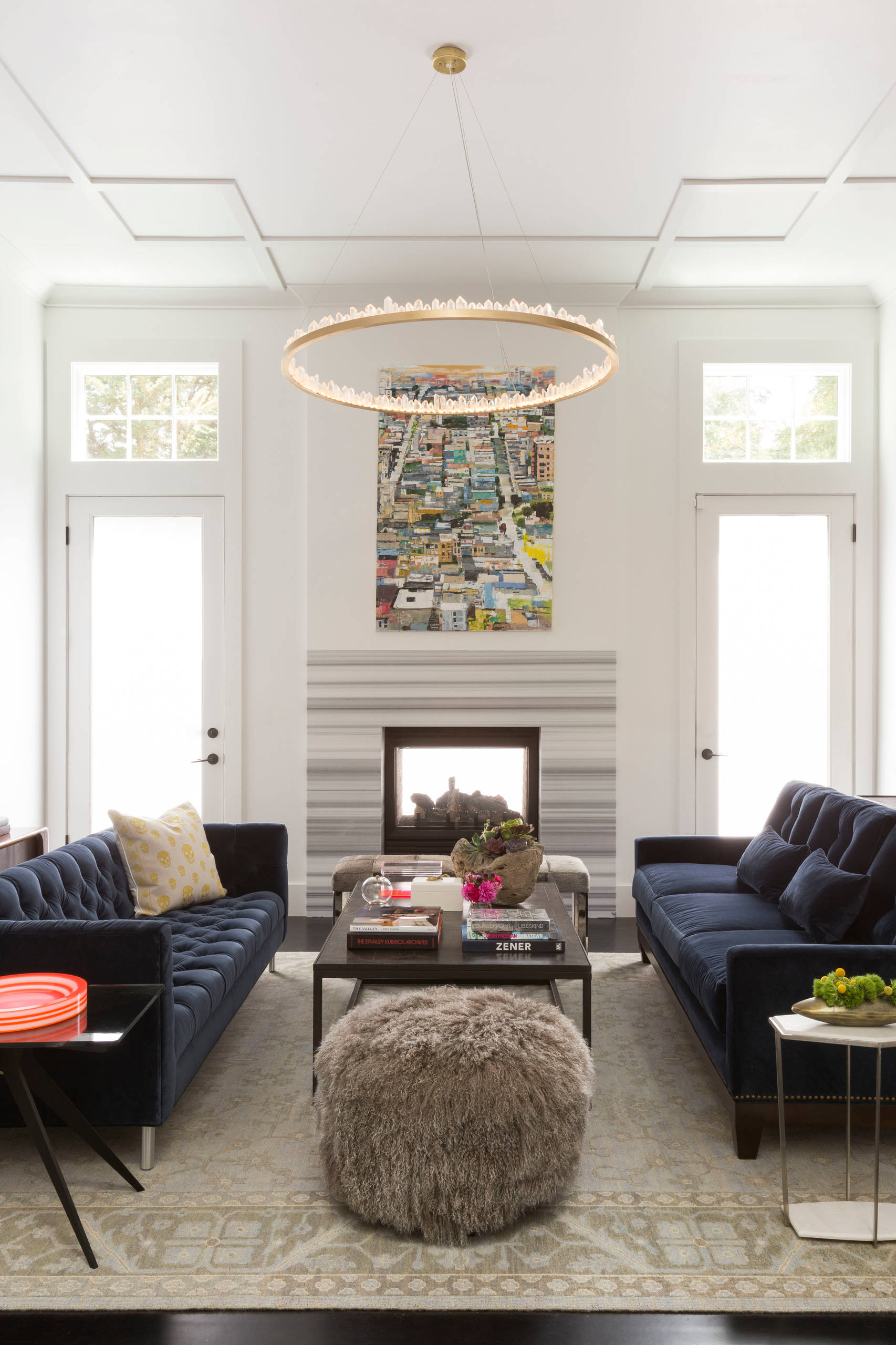 Living Rooms With Black Sofas Houzz