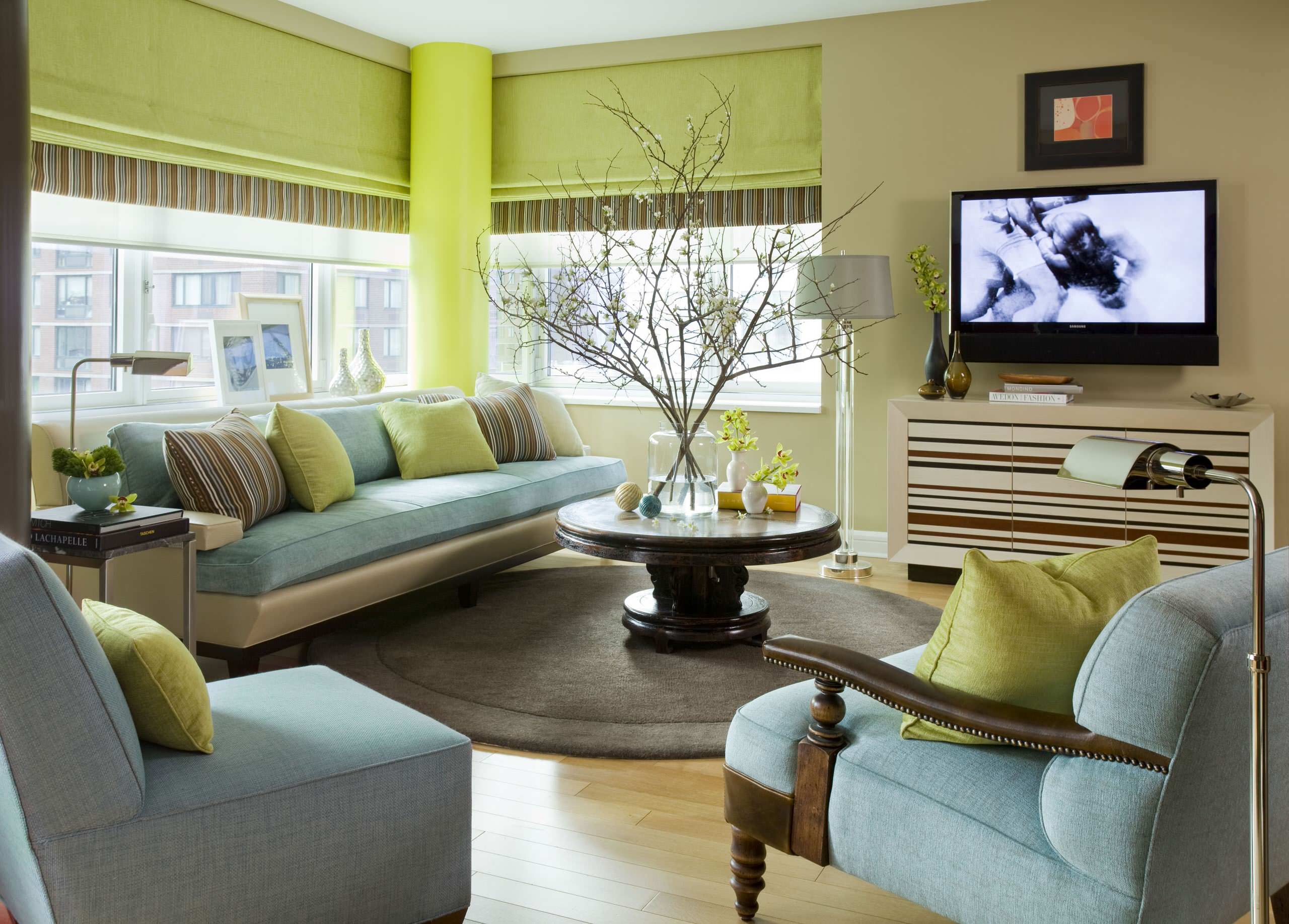 Turquoise And Lime Green Living Room, Lime Green Living Room