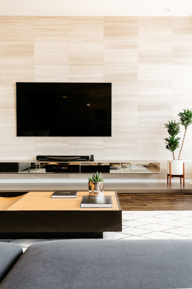 Inspiration for a contemporary living room remodel in Los Angeles