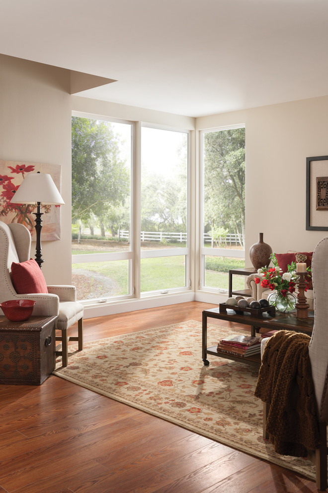 Contemporary, Modern Windows Contemporary Living Room Seattle