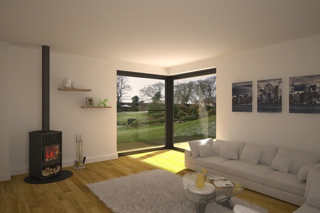 Contemporary New Build - Contemporary - Living Room - West Midlands ...