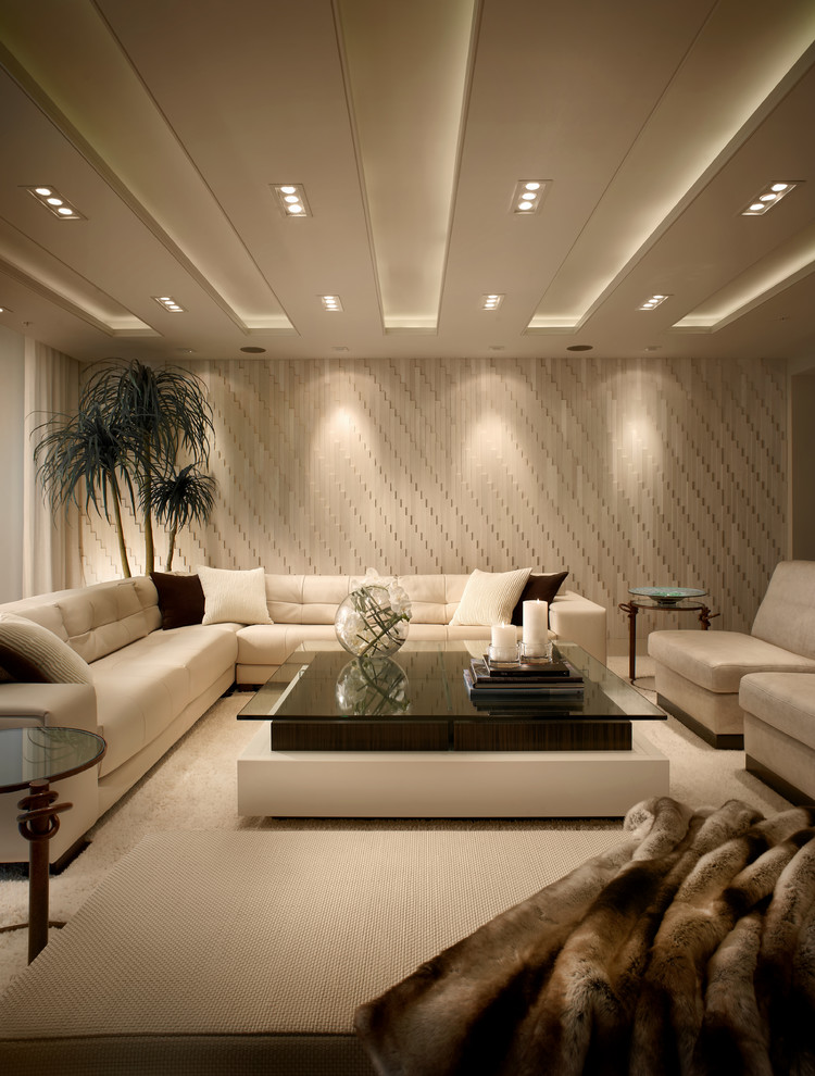 Idee per un soggiorno minimal con tappeto