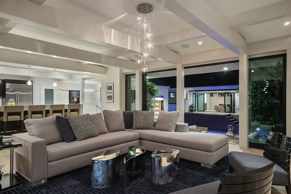 Corona Del Mar Remodel Contemporary Living Room Orange County