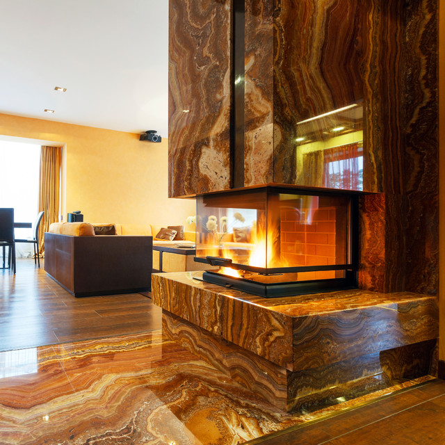 Cosmos Exotic & Quartzite Expressions Contemporary Living Room