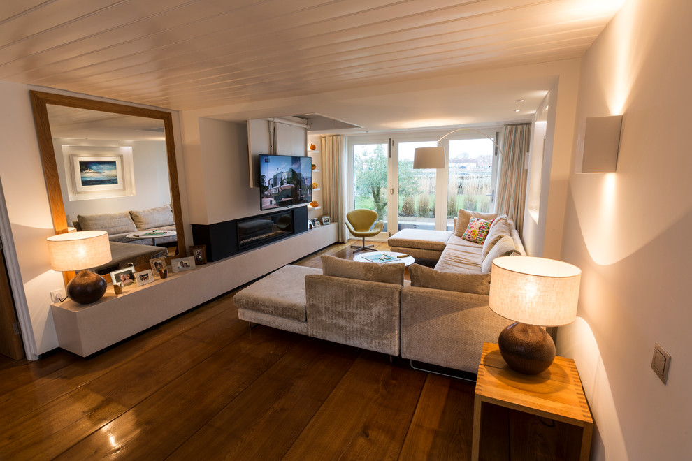 Costal Listed Home Contemporary Living Room Surrey By Nude Designs Houzz