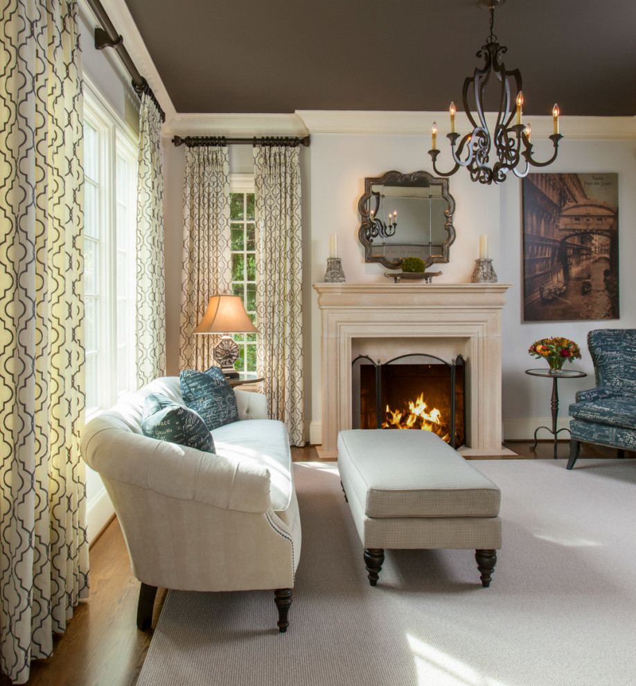 Inspiration for a timeless living room remodel in Charlotte