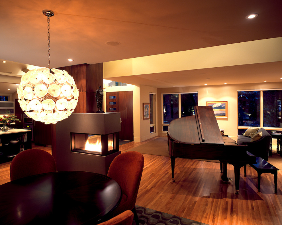 Modern living room in Denver.