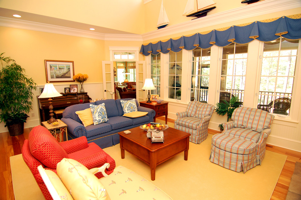 Country Style Living Room Traditional Living Room Raleigh by