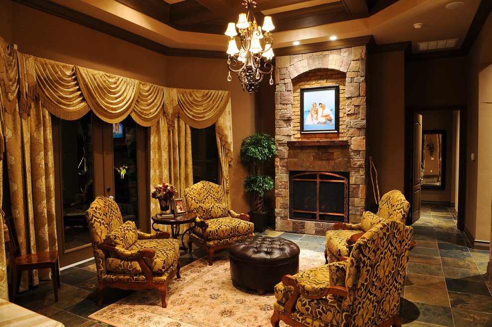 This is an example of a mediterranean living room in Tampa.