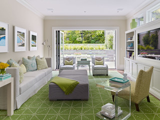 75 Green Living Room Ideas You Ll Love